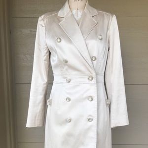 Etcetera satin cream coat